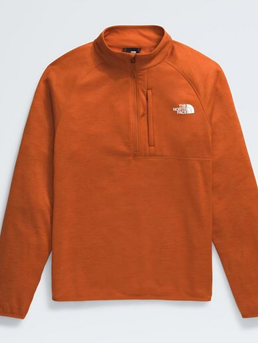 The North Face Orange Half-Zip Performance Fleece Pullover Size M.